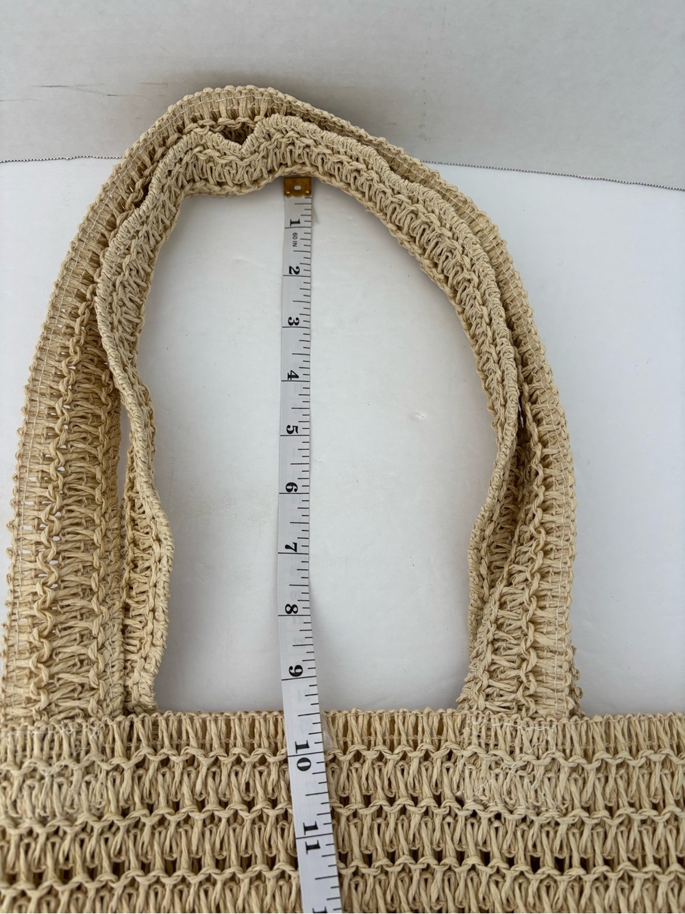 Burberry Beige Woven Tote - Picture 10 of 10
